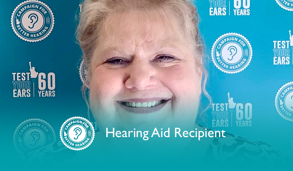 Debbie McCloud receives the gift of hearing through the Campaign for Better Hearing's Give Back Program