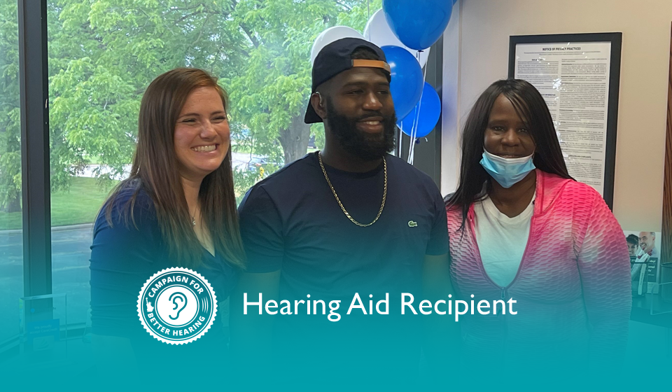 Germaine McKinney receives the gift of hearing through the Campaign for Better Hearing's Give Back Program