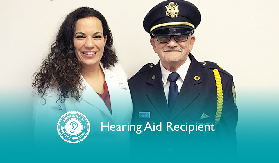 Richard LoDuca receives the gift of hearing through the Campaign for Better Hearing's Give Back Program