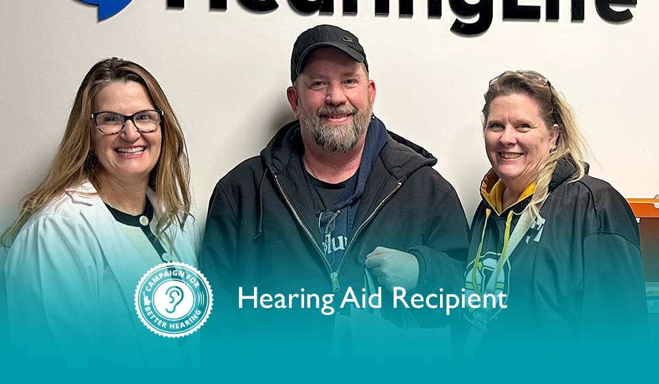 Robert Duncan receives the gift of hearing through the Campaign for Better Hearing's Give Back Program.