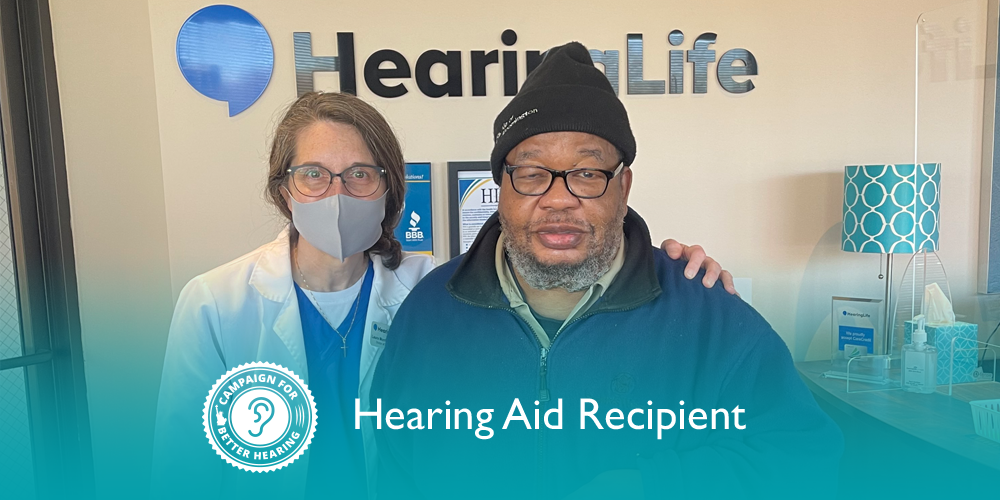 Charles Lovelace receives the gift of hearing through the Campaign for Better Hearing's Give Back Program