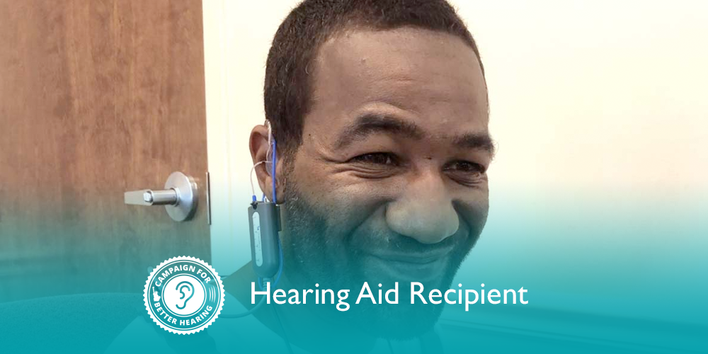 Larry ONeal receives the gift of hearing through the Campaign for Better Hearing's Give Back Program