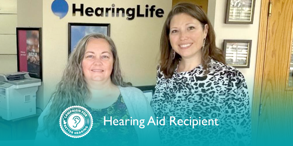 Lori Brummett receives the gift of hearing through the Campaign for Better Hearing's Give Back Program