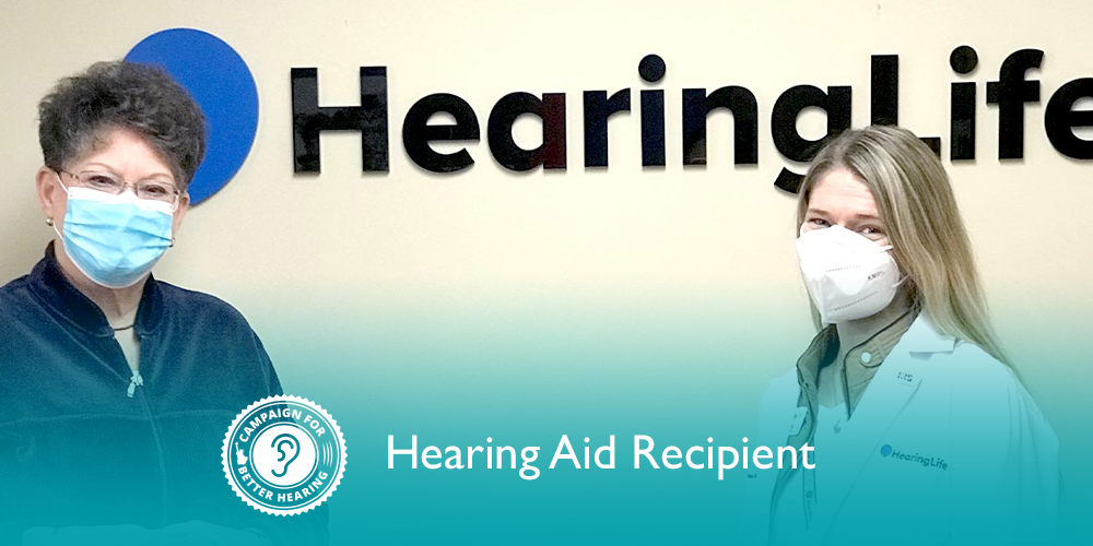 Marilyn Page receives the gift of hearing through the Campaign for Better Hearing's Give Back Program