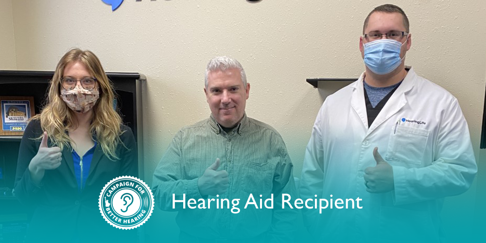 Paul LaPlant receives the gift of hearing through the Campaign for Better Hearing's Give Back Program