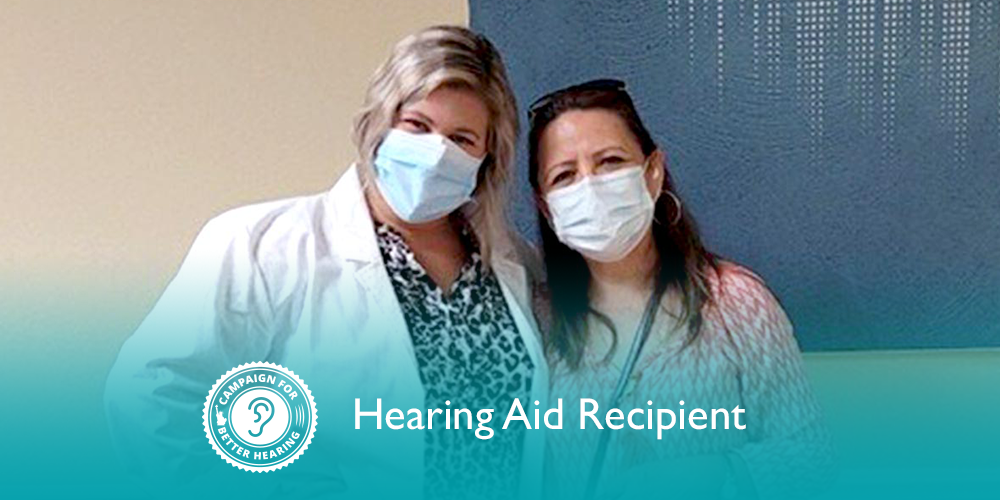 Rosa Avila receives the gift of hearing through the Campaign for Better Hearing's Give Back Program.