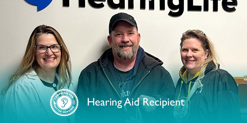 Robert Duncan receives the gift of hearing through the Campaign for Better Hearing's Give Back Program.