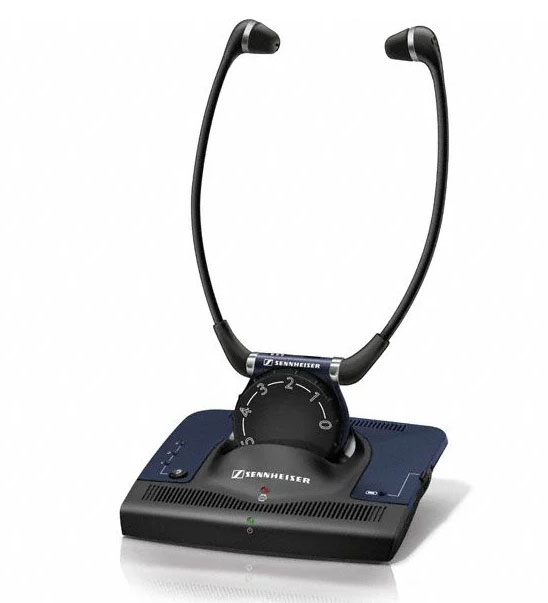 Sennheiser SET 840-TV Infrared Stereo TV Listening System with volume control and ergonomic neckband.
