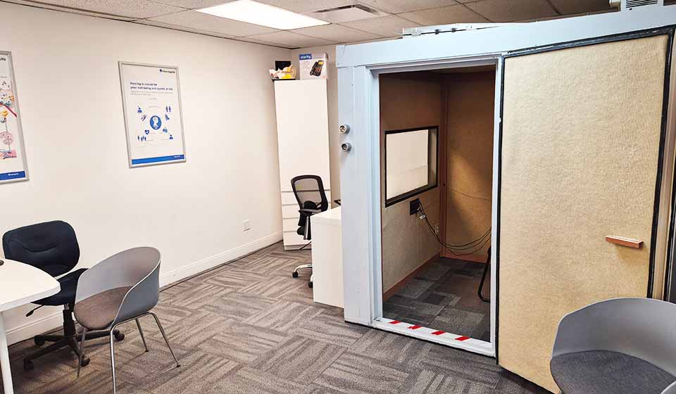HearingLife Edmonton Strathcona Clinic - hearing test room