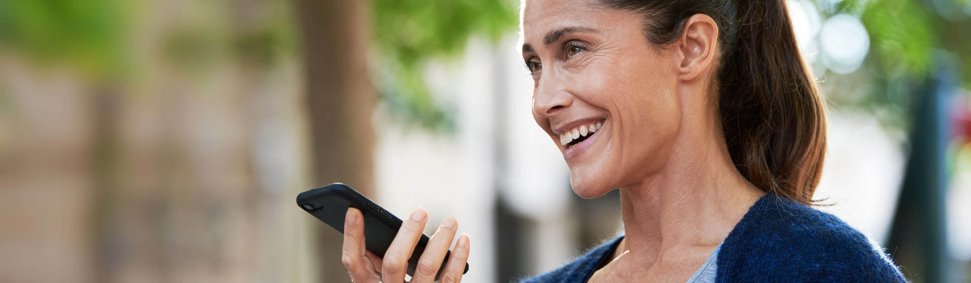 Image show happy woman having a call