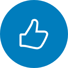 Image show icon of a thumbs up