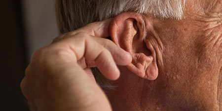 Image show close up of an ear