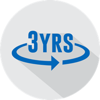 Image show 3 years icon