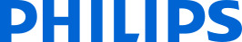 The image displays the Philips logo, written in bold blue uppercase letters. Philips is known for various products, including hearing aids, frequently featured in hearing clinics like HearingLife.