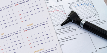 hearing aid care schedule and performance tracking