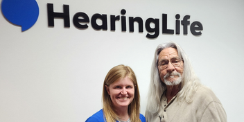 Mikel receives free hearing aids through the HearingLife Magic of Giving Back program