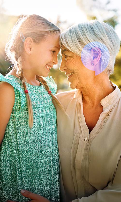 Woman with grandchild