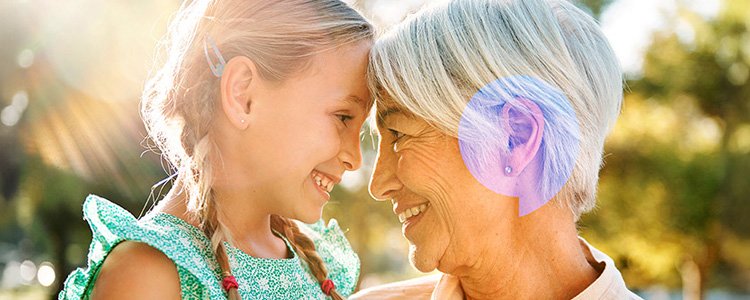 Woman with grandchild