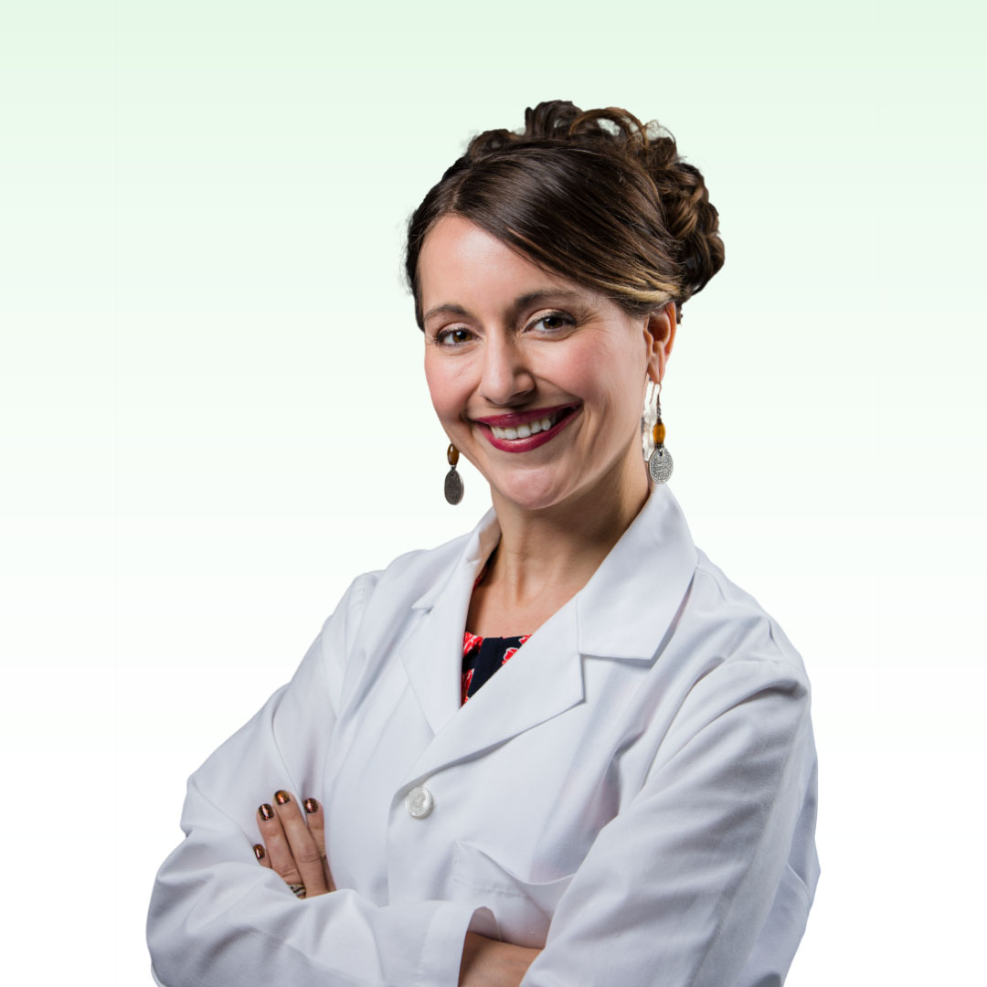 amanda richardson certified hearing instrument specialist in white coat