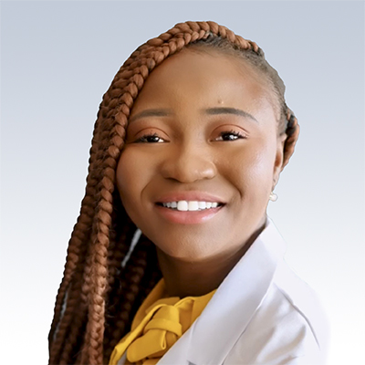 Jaqueline Wiafe, hearing care specialist in a professional setting