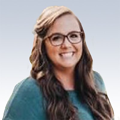 Chelsea Jackovitch, hearing care professional with long wavy brown hair, wearing a teal top.