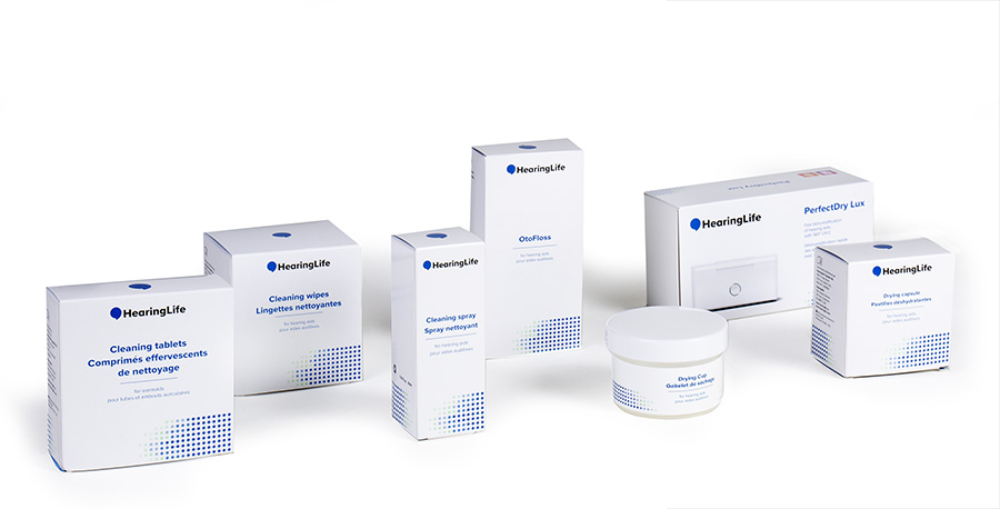 hearing aid cleaning and care products by HearingLife