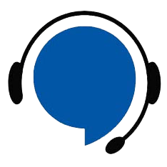 HearingLife OnDemand logo featuring a blue speech bubble with a black headset.