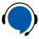 HearingLife OnDemand logo featuring a blue speech bubble with a black headset.