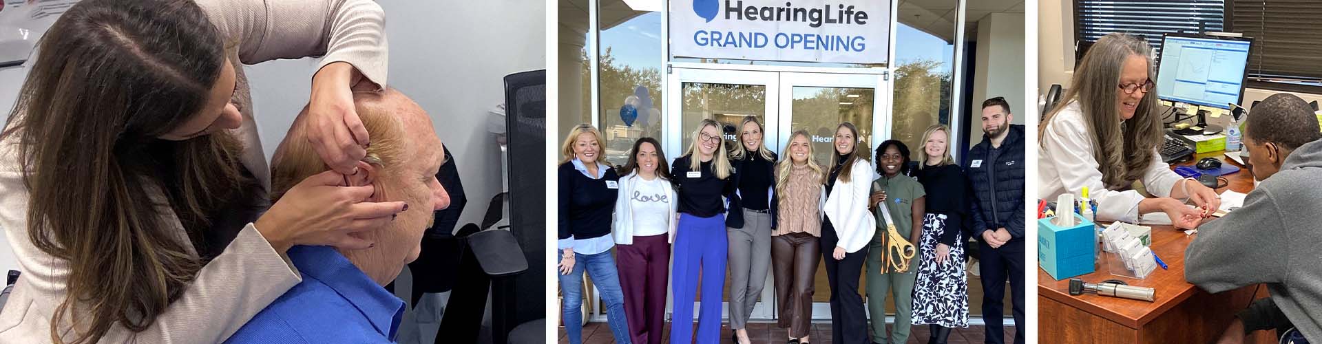 Hearing care specialists providing personalized services at HearingLife.