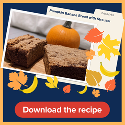 pumpkin banana bread recipe image