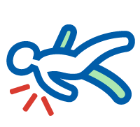 Risk of falling icon