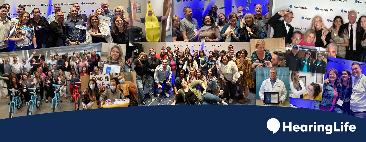 HearingLife team participating in events, community activities, and group celebrations.