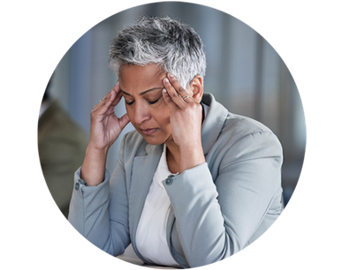 Experiencing stress and discomfort associated with tinnitus.