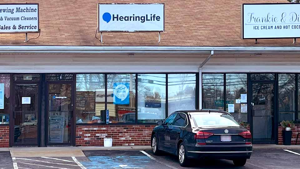 HearingLife hearing care center exterior in Raynham, MA.