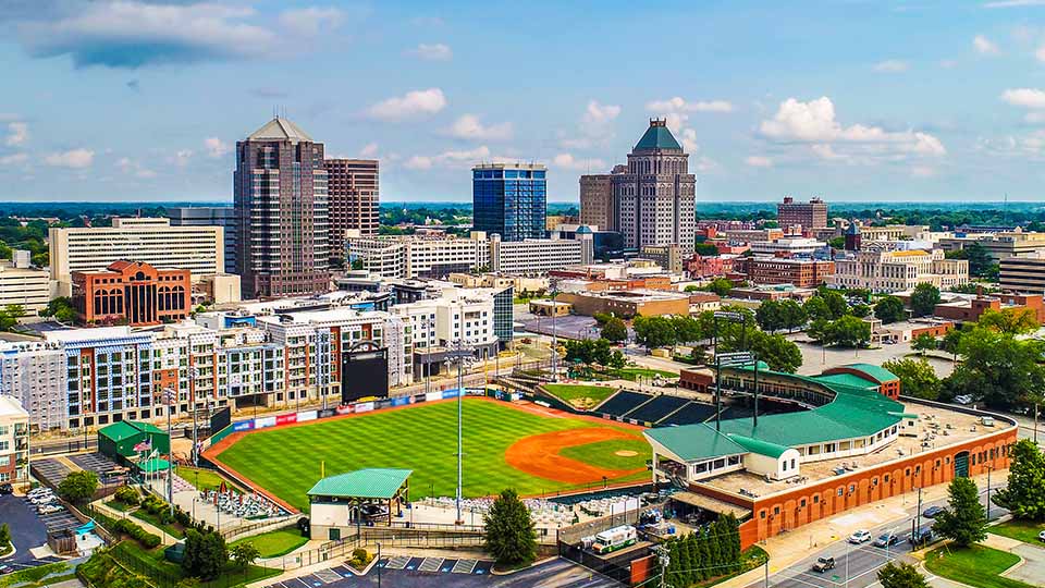 Greensboro, NC skyline