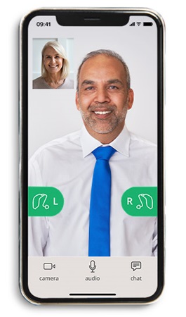 Image show Oticon RemoteCare App