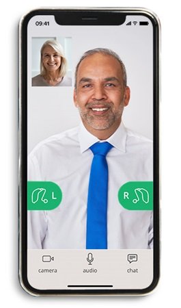 Image show Oticon RemoteCare App