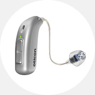 Image shows hearing aid closeup