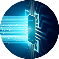 powerful hearing aid chipset emitting digital data streams