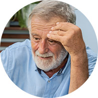 Image show man having trouble listening