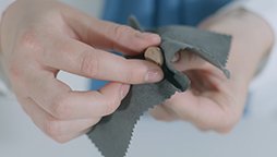 Image show How to clea your Oticon in-the-canal custom hearing aids