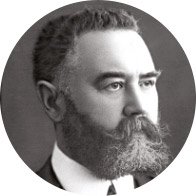 Founder of Oticon in a vintage portrait photograph