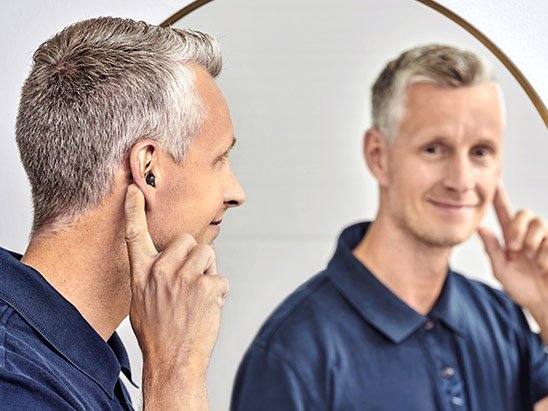 Man wearing Oticon Zeal